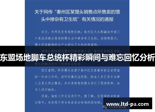 东盟场地脚车总统杯精彩瞬间与难忘回忆分析