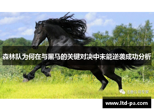 森林队为何在与黑马的关键对决中未能逆袭成功分析
