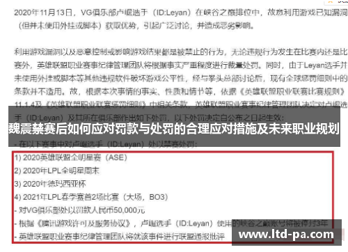 魏震禁赛后如何应对罚款与处罚的合理应对措施及未来职业规划